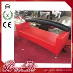 3 Seat Waiting Area Sofa Red Customers Chair Used Barber Shop Furniture Cheap