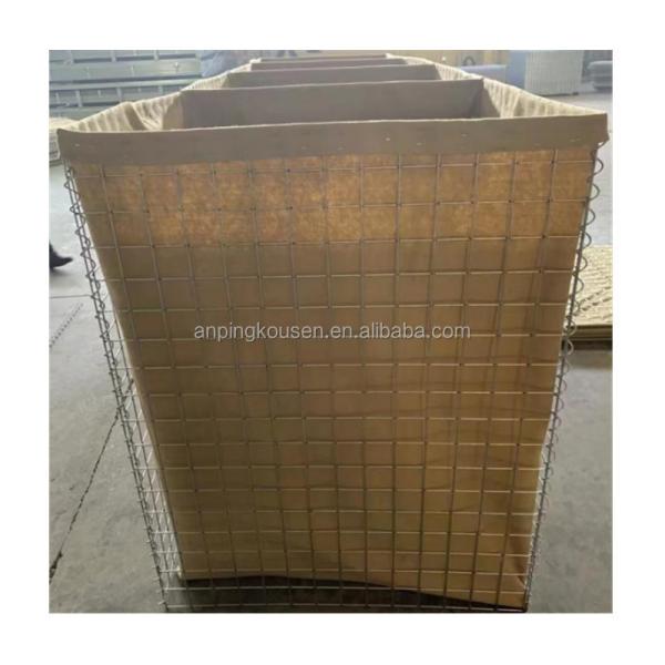 Galvanized Iron Wire High Strength Gabion Defensive Bastion Barriers for