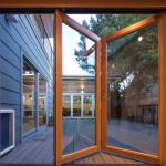 Inward / Outward Opening Commercial Aluminium Doors Durable AS2047 CSA Standard