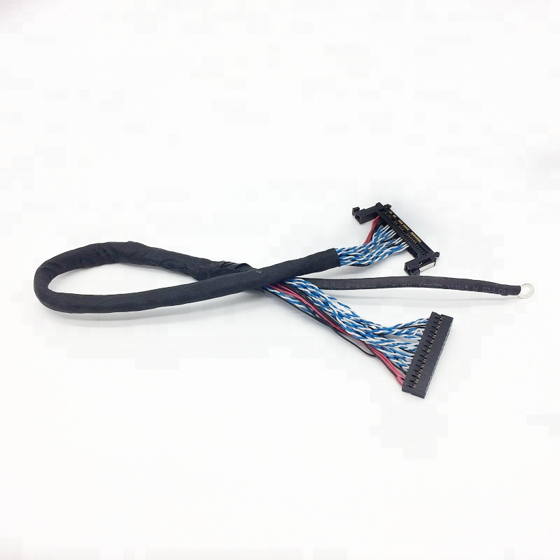 Flat Ribbon Cable Connector for Industrial Loom Cable Assembly in Customer Request Length
