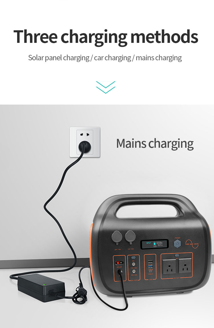 Emergency Portable Power Station 1500w Mobile Multiple Charger