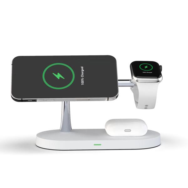 T268 5 In 1 Wireless Charging Station For Apple Magnetic Charger, 15W Fast Qi