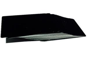 Quality Etched Stainless Steel Card Laser Machine Parts Black Metal Business Card 85.5×54mm wholesale