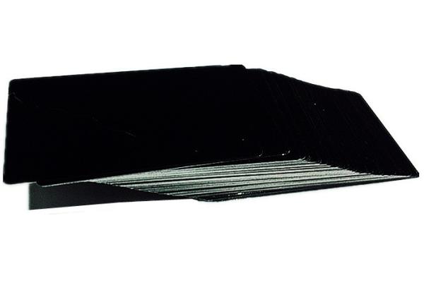 Etched Stainless Steel Card Laser Machine Parts Black Metal Business Card 85.5