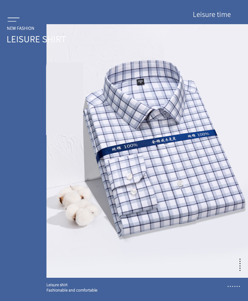 DP No Iron Long Elegant Cotton Nighty for Men Wrinkle Free and Anti-pilling Nightwear