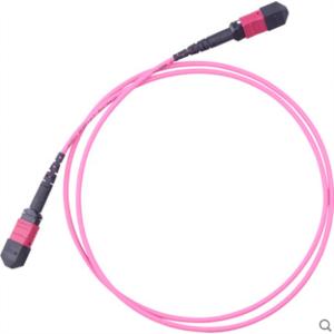 Quality 10G 40G 100G 12 24 cores OM3 OM4 fiber optic MTP MPO patch cable wholesale
