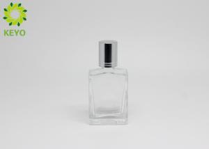 Quality Screen Printing Square Glass Perfume Bottles , 30ml 1 OZ Glass Roller Bottles wholesale