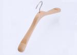 Beech Solid Wooden Garment Display Hangers Anti - Slip For Retial Clothing Store