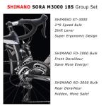 18 Speed SAVA Carbon Fiber Road Bike 150kg Load Double V Brake