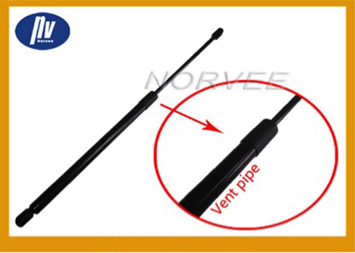 Black Gas Door Struts With Vent Pipe , Truck Cap Gas Struts For Machine