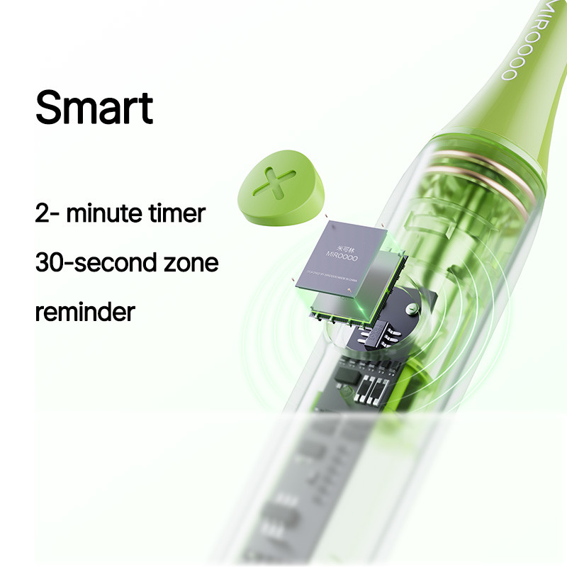MIROOOO G05 Smart Electric Toothbrush Sonic Ultrasonic Rechargeable For Gentle Brushing