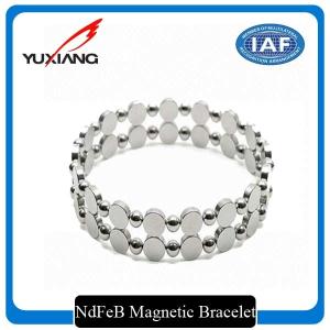 Quality Metal Expandable Magnetic Therapy Bracelet Fashion NdFeB IOS9001 Certification wholesale