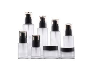 Quality Transparent Frosted Empty Cosmetic Pump Bottle 100Ml With Duckbill Lid wholesale