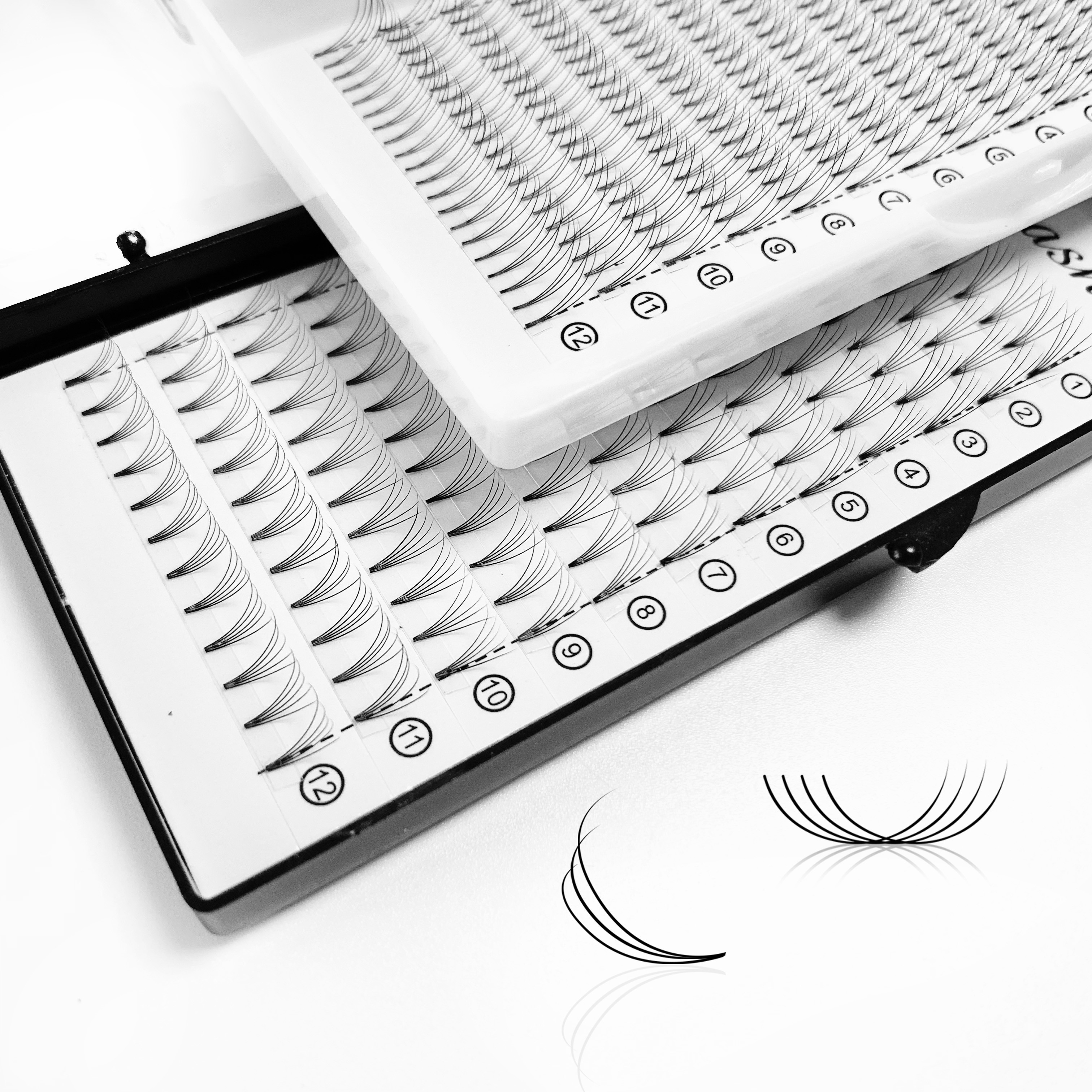 Private Label Russian Premade Volume Fans Lashes 0.05mm 6d 10d 20d