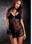 Sexy red lace halter babydoll lingerie