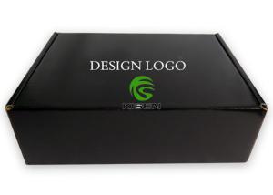 Quality Shipping Mailer Cardboard Jewelry Gift Boxes Black Color Corrugated Die Cut wholesale