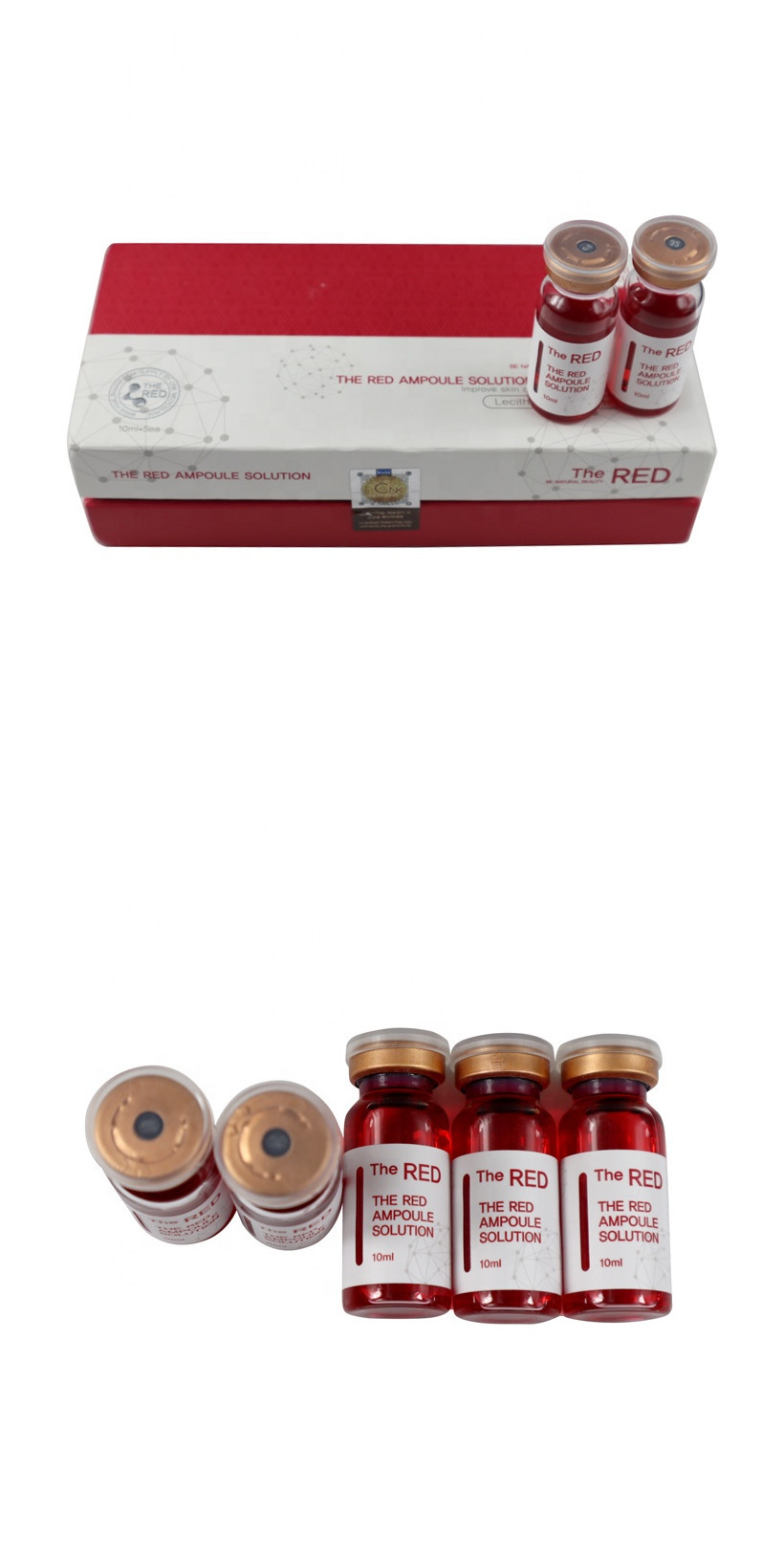 Fat Dissolving By Injecting The Red Lipolytic Solution 10Ml Each Vial