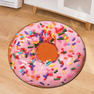 Quality Polyester Fiber Bedroom Floor Carpets Small Circular Rugs Washable wholesale