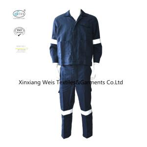 Quality Navy Blue Modacrylic Cotton / Nomex 3A Inherent FR Clothing wholesale