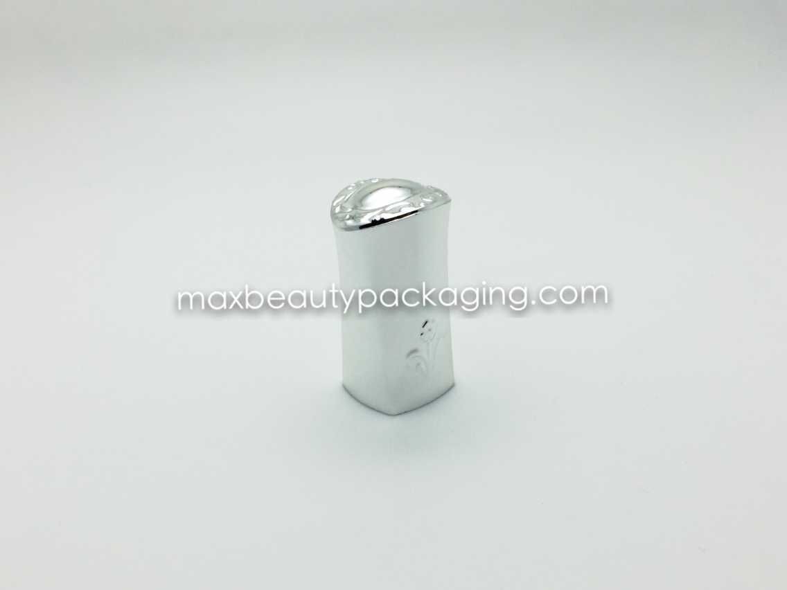 N2006 uv shiny metallic silver nail polish cap with heart shape on top nail polish packaging plastic cap