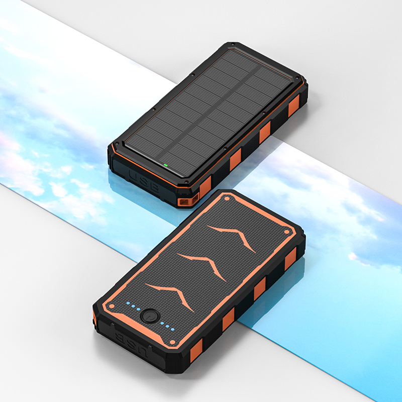22.5W Output Solar Mobile Charger 20000mAh Wireless Charging Power Bank for Smartphones