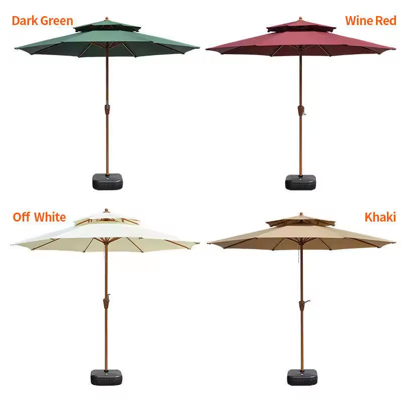 Customized Patio Hotel Home Garden Sun Umbrella for Outdoor Dining Experience