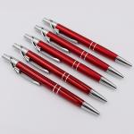 Customizable Aluminum Ball Pen Red Classic Design Metal Ballpoint Pen Logo Pen