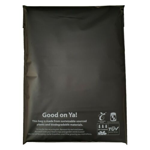 Ultralight Black Plastic Mailer Shipping Bags Moistureproof Biodegradable