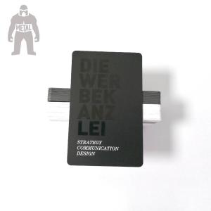 Quality Customised Matt Black Plastic PVC Membership Card 85.5x54x0.76mm wholesale