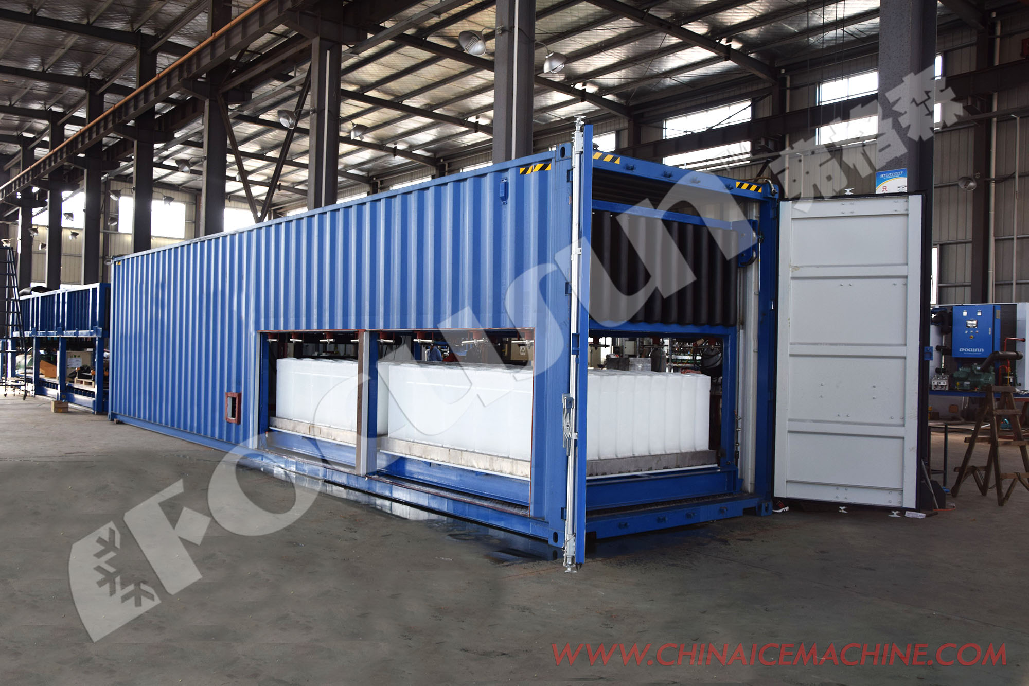 Germany Bitzer Compressor Type Flake Ice Maker for Fishing Vessels 10ton/day Capacity