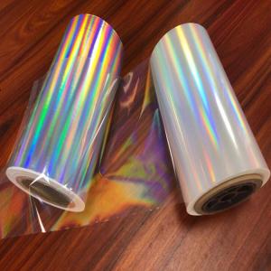 Quality Opaque Self Adhesive Holographic Film Christmas Wrapping Film Roll / Sheets wholesale