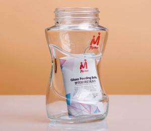 Quality BAP Free OEM 200ml Glass Baby Feeding Bottles With Nipple wholesale