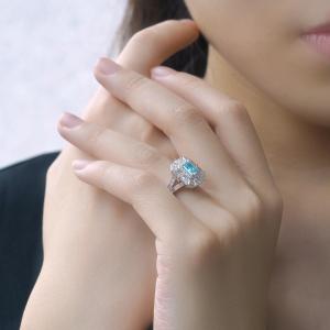 Quality VS2-VVS1 Lab Diamond Jewelry Radiant Diamond Ring IGI Certified wholesale