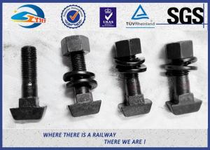 High Tensile Black Surface Railway Bolt / Railroad Grade 5.6 T Head Track Bolt