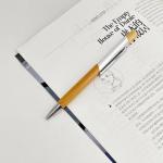 Environmental Multi Color Press Type Bamboo Ball Pen Printing Logo Click