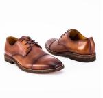 Waterproof Men'S Wedding Dress Shoes Lace Up Flat Heel Striped Slip On Shoes