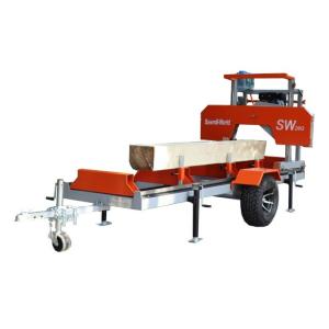 Quality Mini Wood Sawmill Machine Wood Cutting Band Sawmill Diesel Portable Sawmill wholesale