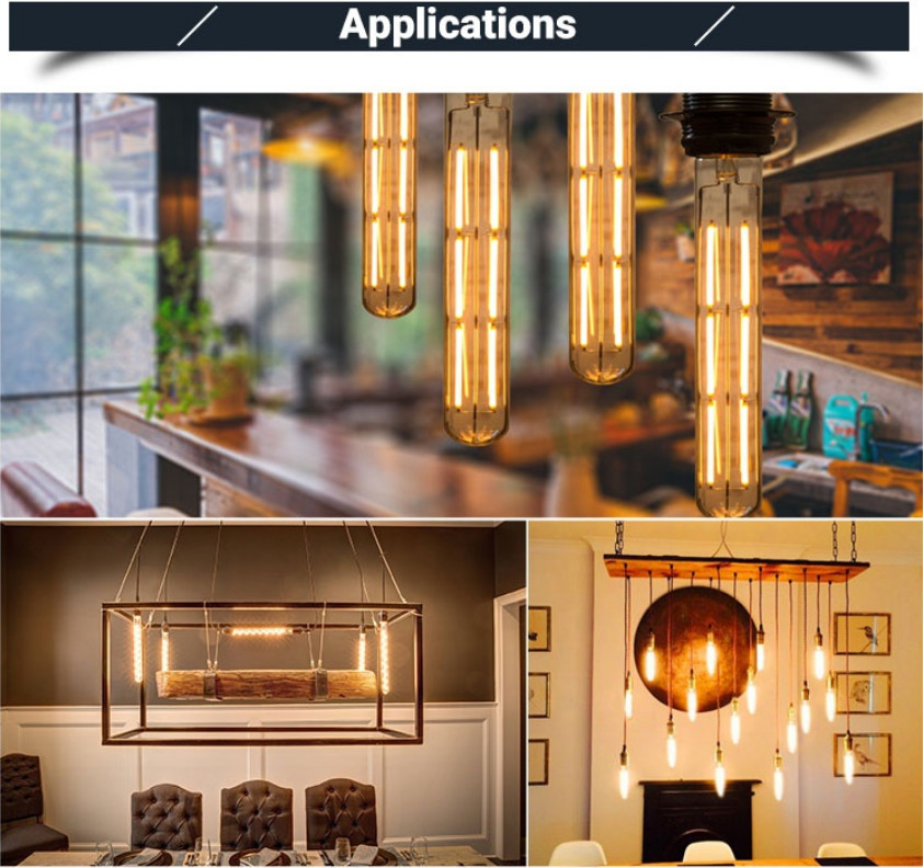 T30 E27 Edison LED filament Bulb 4W led filament light for Bedroom Decoration