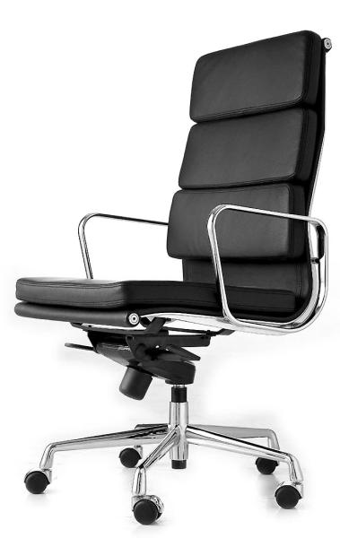 Durable Ergonomic Conference Room Chairs Padded Leather Seat 400 Pound Weight