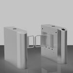 Anti Trailing Office Building DC24V 304 Stainless Steel Turnstile