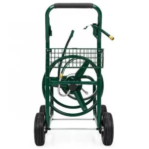 Quality Stainless Steel Garden Water Hose Reel Cart 500KGS Weight Capacity for Iron Gardening wholesale
