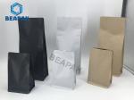 VMPET Matte Black flat bottom side gusset bag Gravure Printing