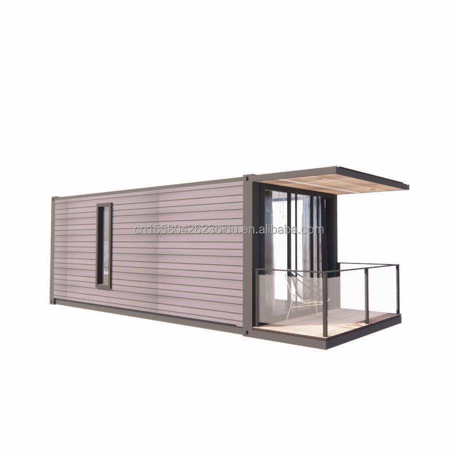 Galvanized Steel Square Tubes Prefab Container House Movable Prefabricated Home 20ft Shipping Tiny Houses Customized Color