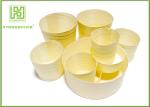 Eco-friendly Disposable Wooden Round Cup for Food with Different Size
