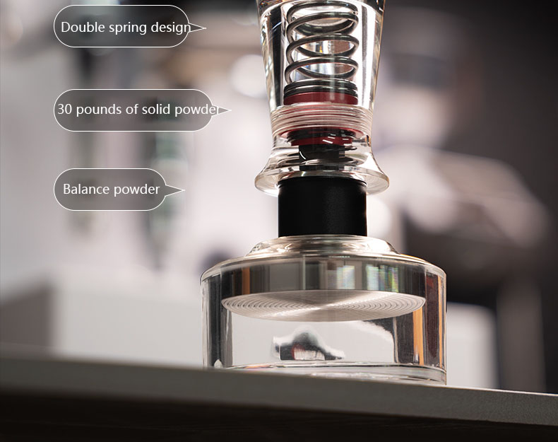 Constant Force Teaching Powder Bowl 58mm Transparent Espresso Tamper Set for Kitchen