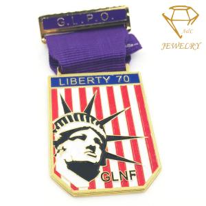 Quality No Fade non allergy Embossed Custom Award Medals Steel Die Casting wholesale
