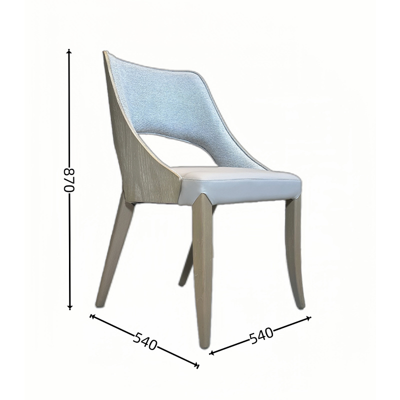 Factory Wholesale Modern Solid Wood Chair Restaurant Dining Room Hotel Furniture Home