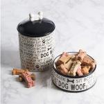 Height 5.5cm Round Ceramic Pet Feeder , Ceramic Feeding Bowls 16cm Diameter