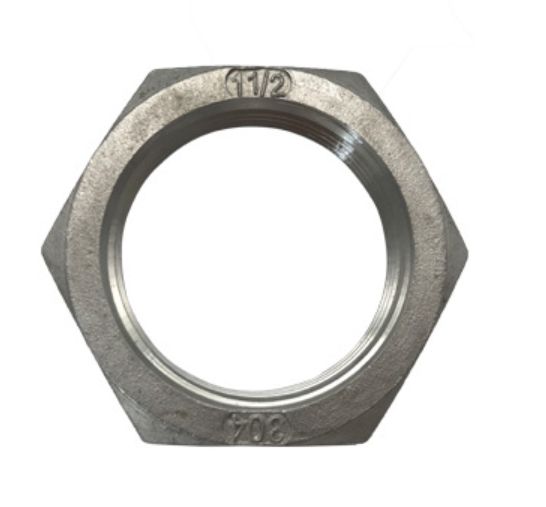 Natural Finish Stainless Steel Hex Jam Nut 5/8-18 Thin Nut for Standard Size in Imperial Measurement System