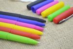 Gel pen,Promotional gel-ink pen with cap,black rubber gel-ink pen,